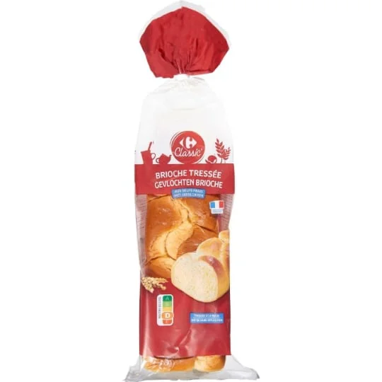 Brioche tressée aux oeufs frais