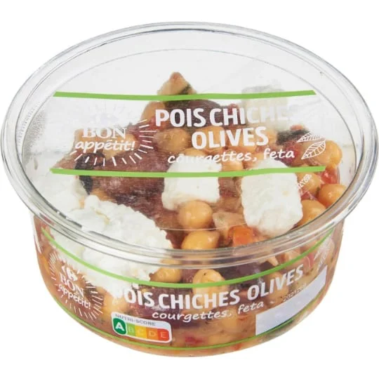 Salade pois chiches olives