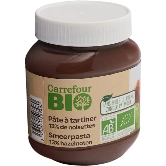 Pâte à tartiner bio 13% de noisettes