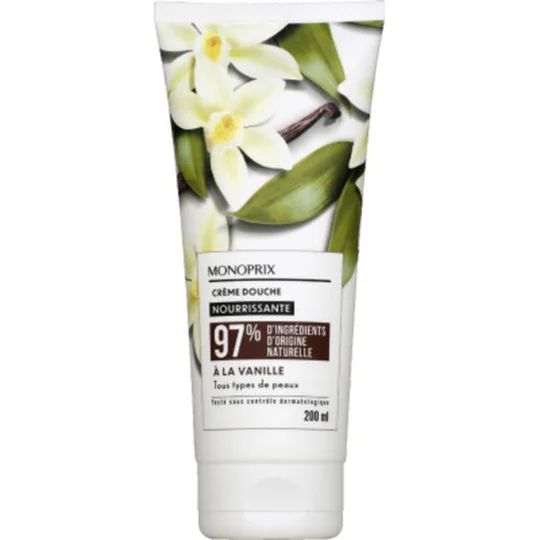 Crème de douche à la vanille