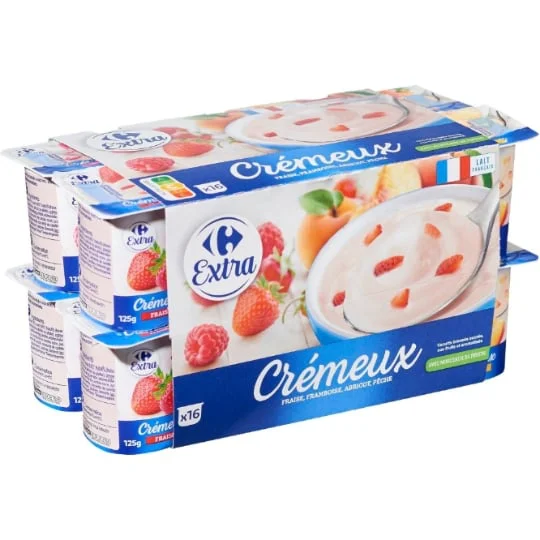Yaourts Crémeux aux fruits