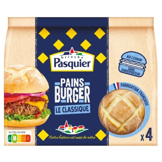 Pains burgers classiques PASQUIER