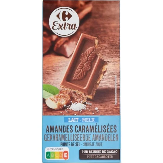 Chocolat lait amandes