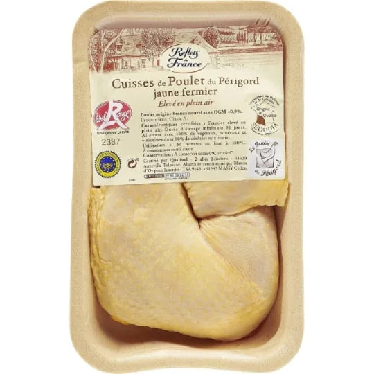 Cuisses de poulet jaune fermier LR