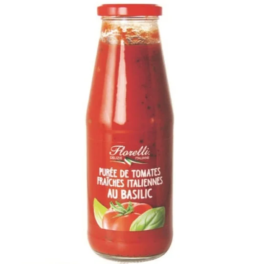Purée de tomates Italienne au basilic
