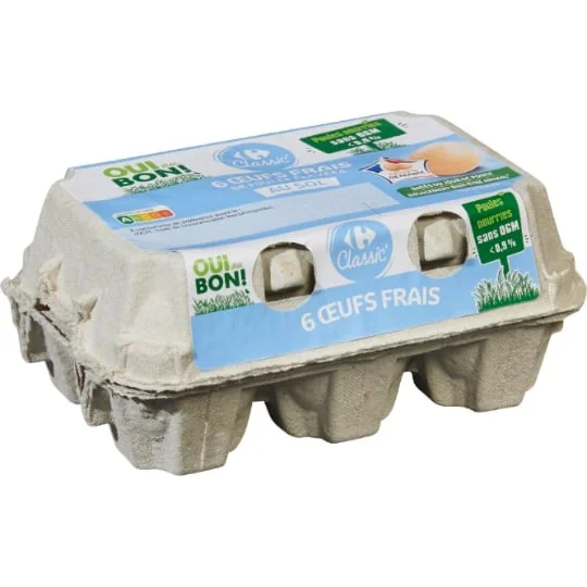 Oeufs de poules élevées au sol
