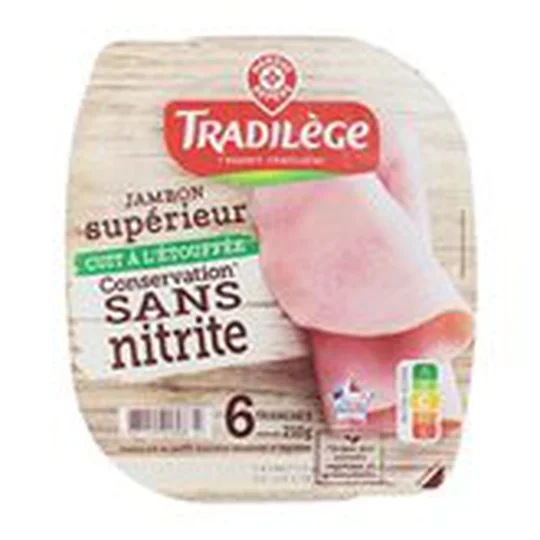 Jambon supérieur S/nitrite Découenne - x6