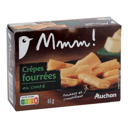 Biscuits salés crêpes fourées au comté