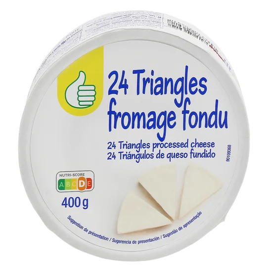 Triangles fromage fondu