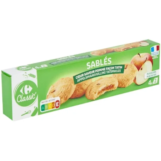 Biscuits coeur pomme façon tatin