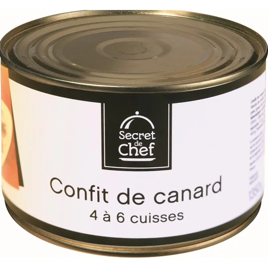 Confit de canard 4 à 6 cuisses en conserve