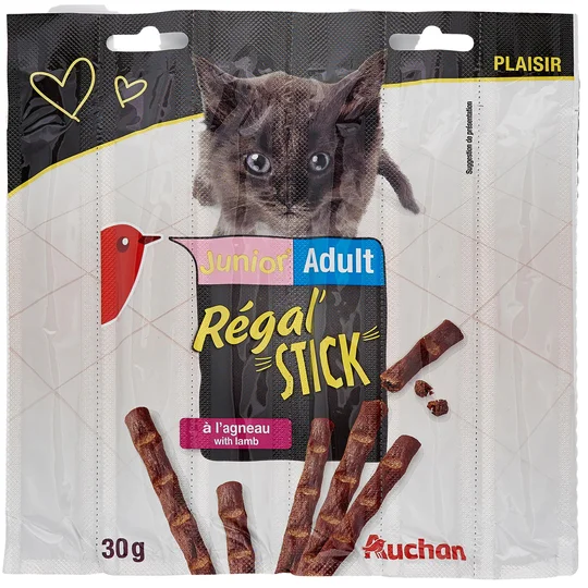 Junior-Adult friandises régal'stick à l'agneau pour chaton et chat