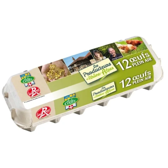 Oeufs de Plein Air Calibre Moyen Label Rouge