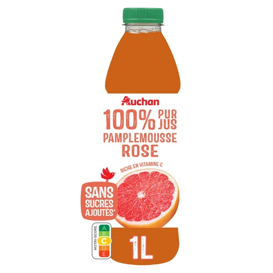 Pur jus de pamplemousse rose