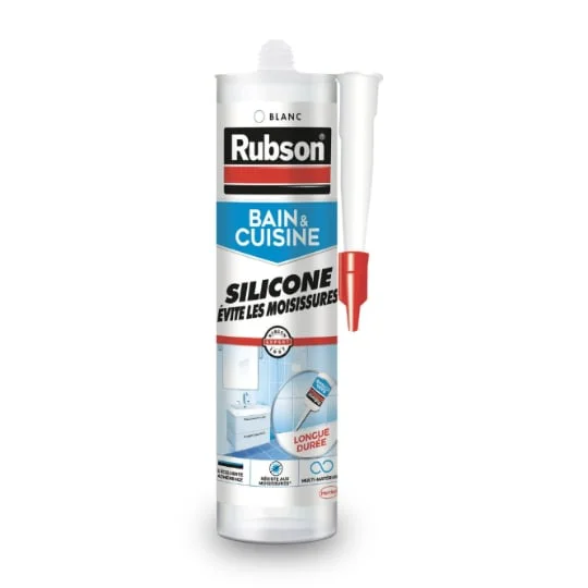 Silicone anti-moisissures blanc