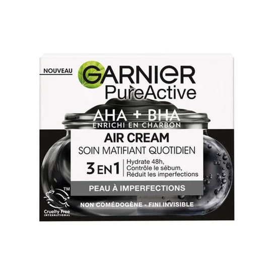 PureActive Air Cream Soin Matifiant Quotidien 3en1