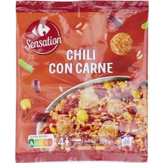 Plat cuisiné Chili con Carne