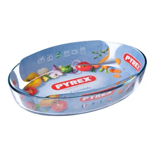 Plat à four ovale verre 21cm