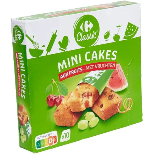 Gâteaux mini cakes fruits