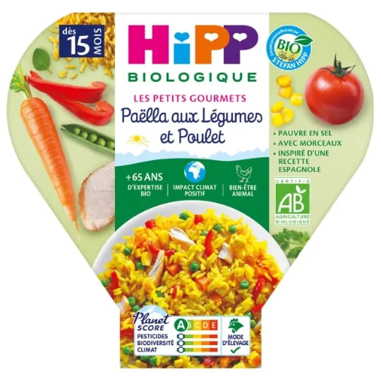 Paëlla Bio Légumes Poulet +15mois