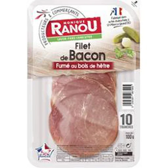 Filet de bacon fumé au bois de hêtre
