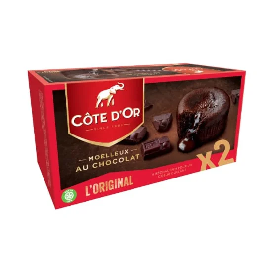 Dessert moelleux coeur coulant au chocolat