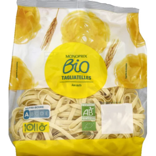 Tagliatelles aux oeufs bio