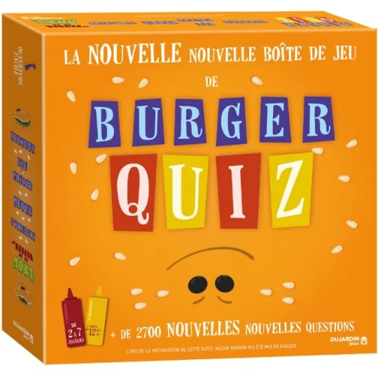 La Nouvelle Boite de Jeu de Burger Quiz, à partir de 12 ans