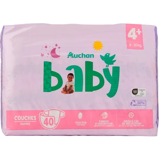 Couches taille 4+ (9-20kg)
