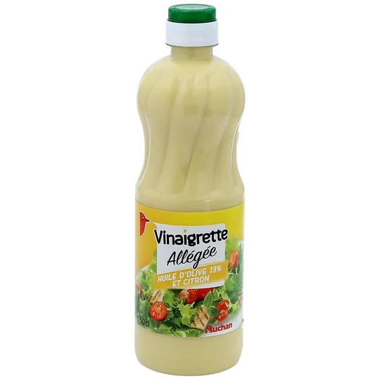 Sauce vinaigrette allégée huile d'olive 13% et citron