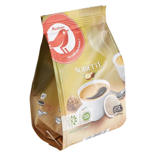 Dosettes de café saveur noisette intensité 5 compatibles Senseo x10