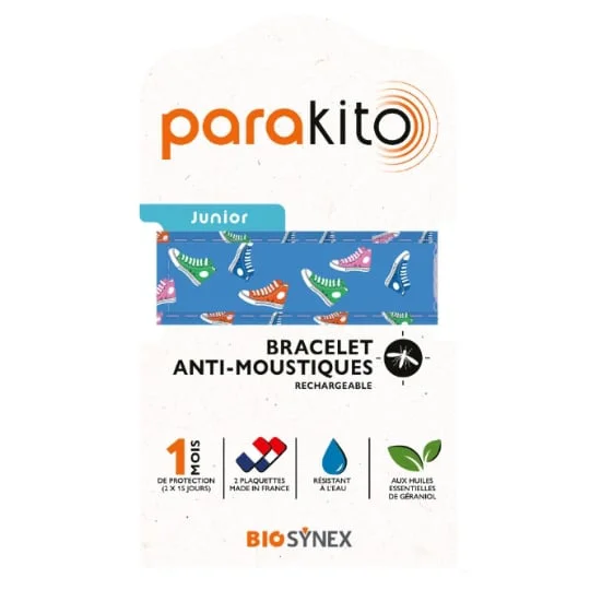 Bracelet Anti-Moustiques Rechargeable Baskets Kids