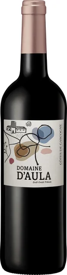 Vin rouge - IGP Cote de Gascogne - Domaine Aula - Millésime 2022 - 14% vol.