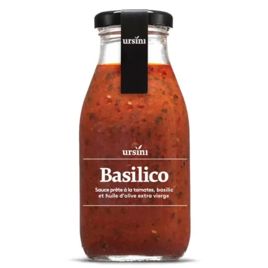 Sauce prête à la tomate aux basilic et huile d'olive