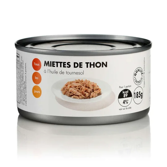 Miettes Thon à l’huile de tournesol