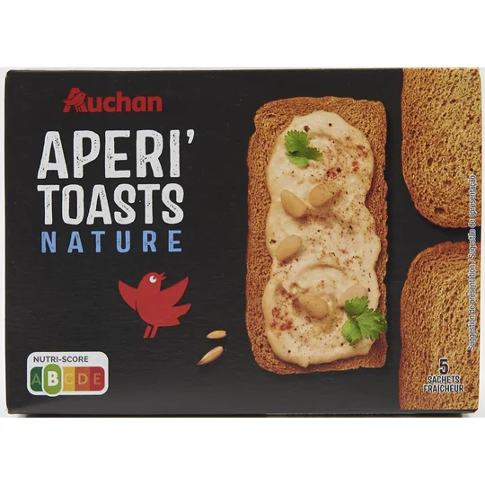 Apéri' toasts nature