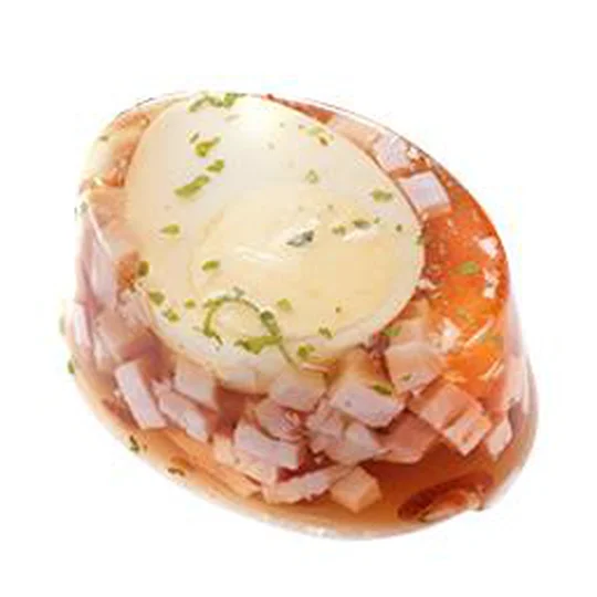 Cube aspic oeuf jambon