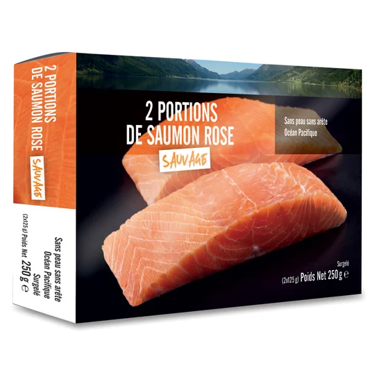 Saumon sauvage du Pacifique sans peau sans arêtes