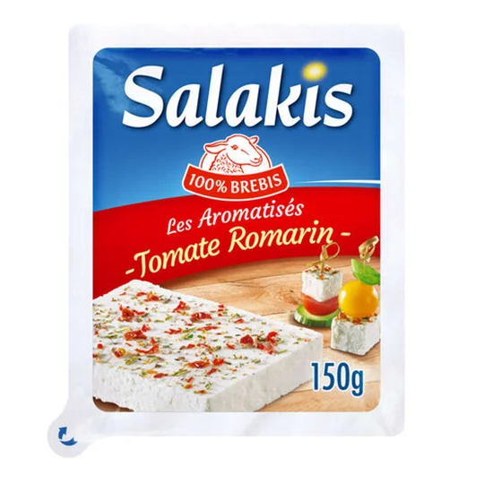 SalakisTranches Fromage Lait de Brebis Pasteurisé Tomate Romarin