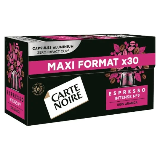 Café capsules Compatibles Nespresso Espresso intense 9