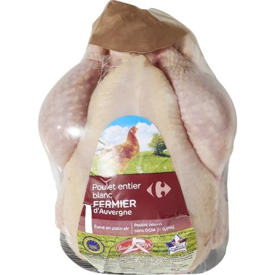 Poulet fermier blanc Label Rouge