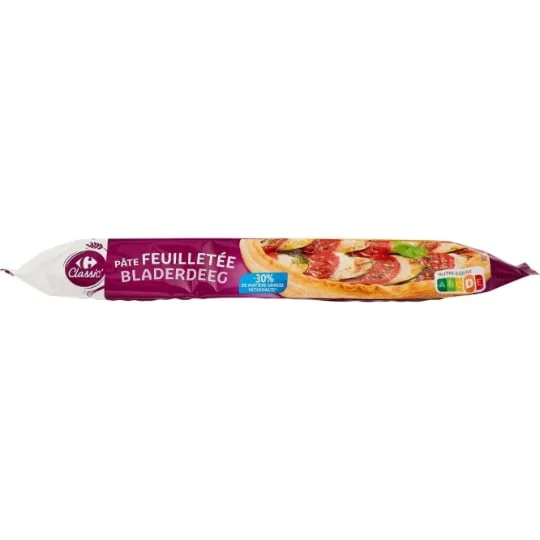Pâte feuilletée -30% MG