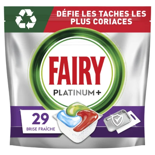 Tablette Lave-Vaisselle Propreté Intense Brise Fraîche Platinium+ Tout En 1