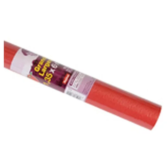 Nappe damassée unie rouge 1,35x5m