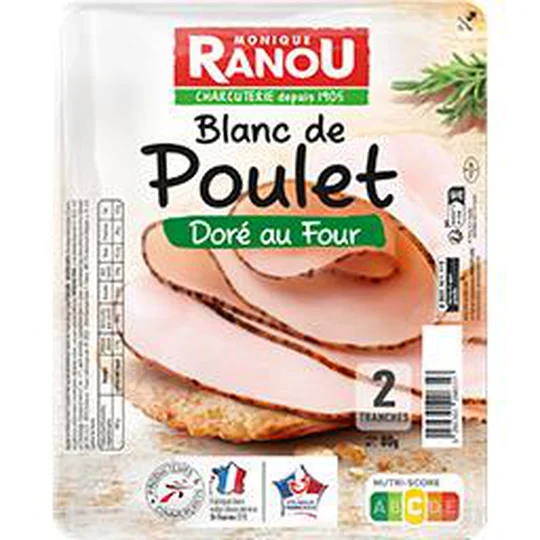 Blanc de poulet doré au four