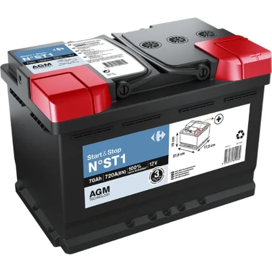 Batterie auto 70Ah - 720A 12 Volts