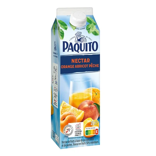 Nectar d'orange d'abricot et de pêche