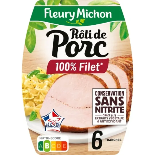 Rôti de porc cuit 100% filet Sans Nitrite