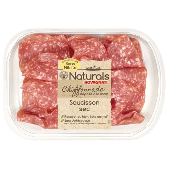 Chiffonnade saucisson sec