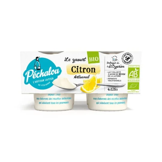 Yaourt citron Bio